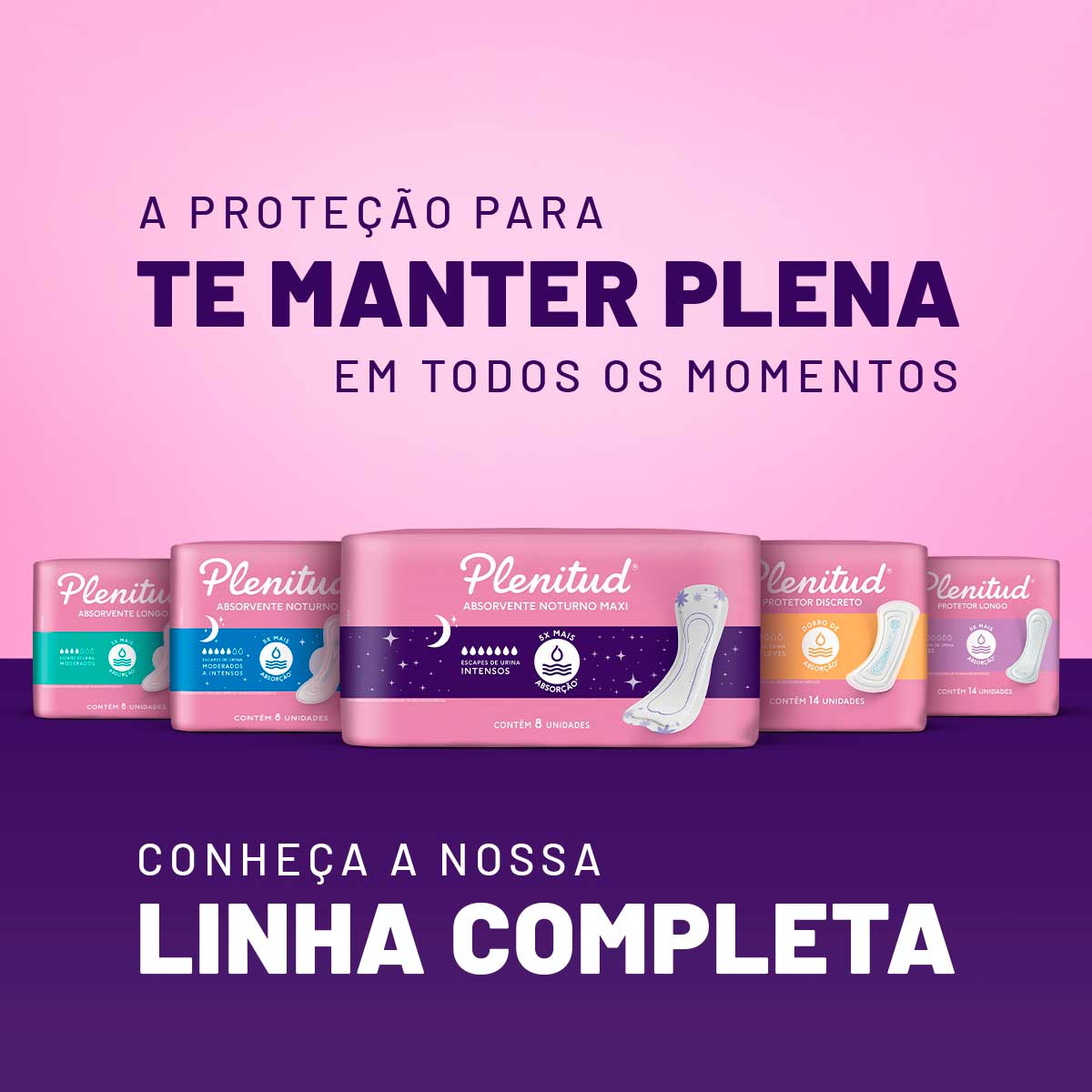 Absorvente Noturno Maxi Plenitud Femme para Escapes de Urina 8 Unidades