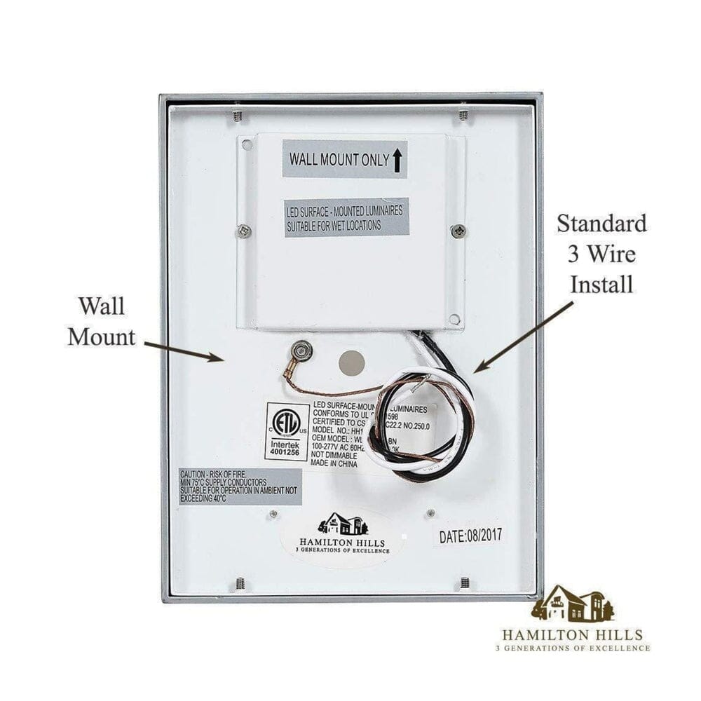 Flush Mount Modern Outdoor Wall Sconce