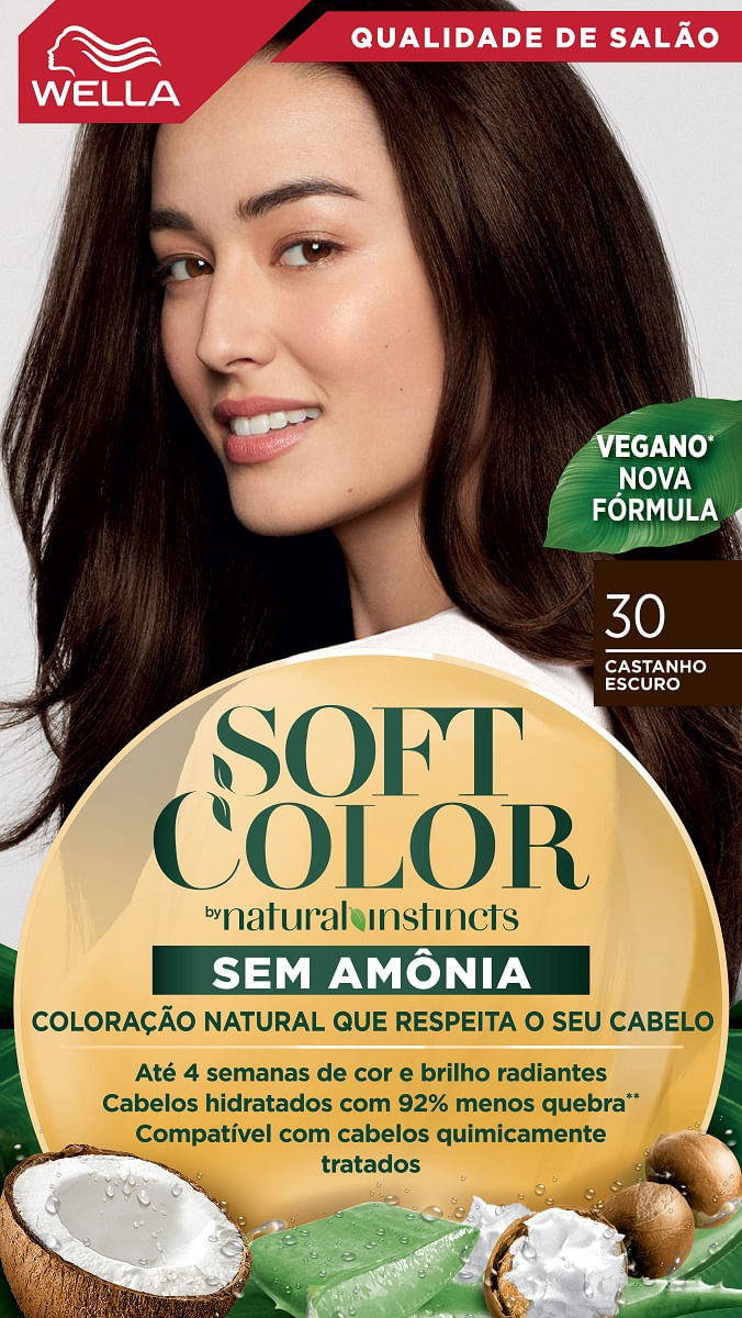 Tonalizante Wella Soft Color 30 Castanho Escuro