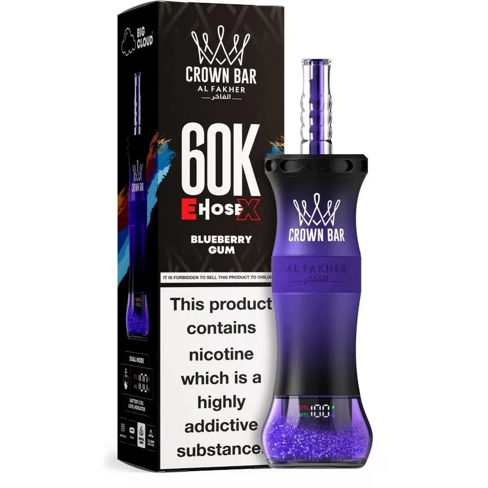 Al Fakher Crown Bar E-Hose X Disposable – 60000 Puffs 🔥