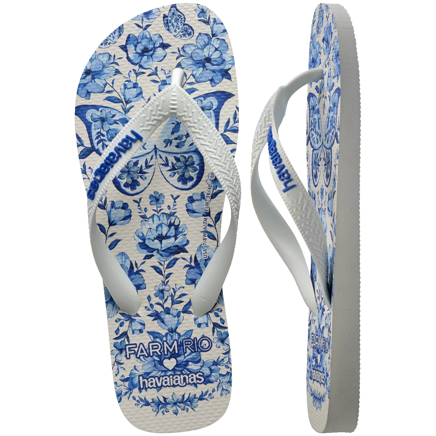Chinelo Havaianas Farm Jardim de Porcelana