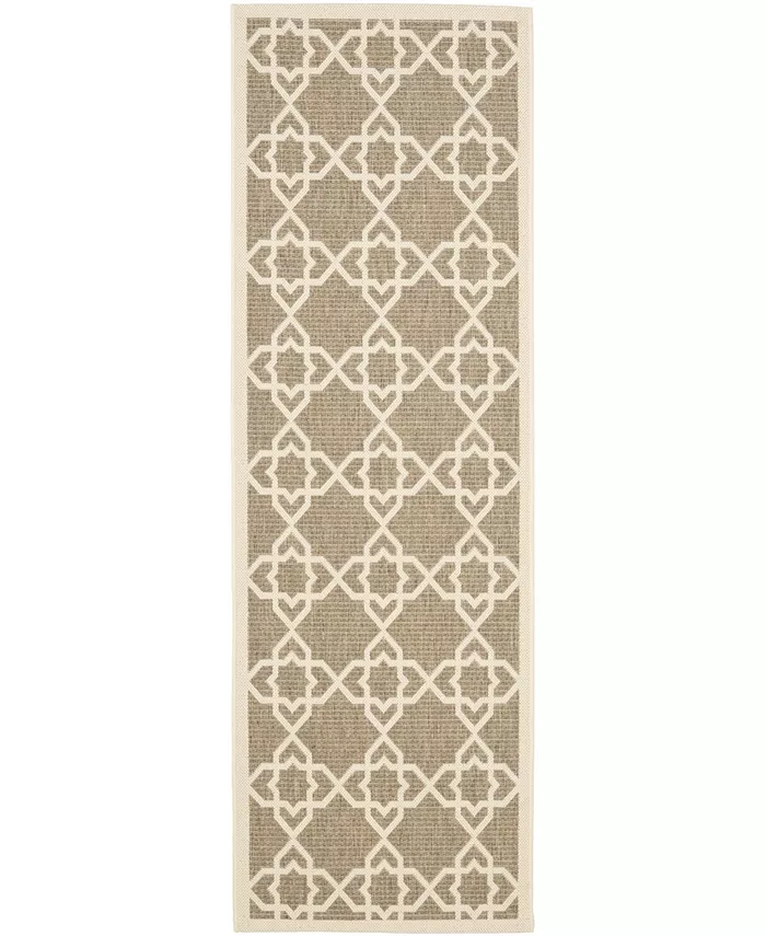 Safavieh Courtyard Brown and Beige 2'3