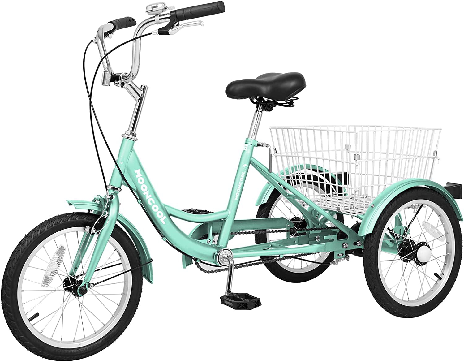 Slsy 16 inch Kids Tricycle， Single-Speed Three Wheeled Bike for 3'9