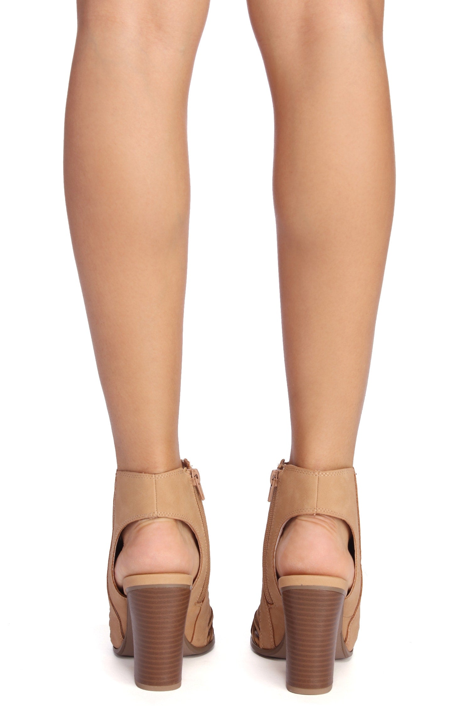 Braided Open Booties