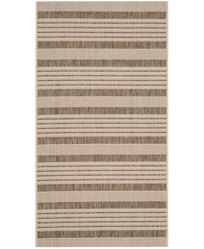 Safavieh Courtyard Brown and Bone 2' x 3'7