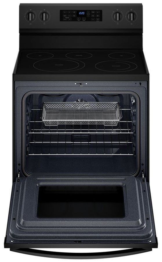 Whirlpool 5.3 Cu. Ft. Black Electric 5-In-1 Air Fry Oven