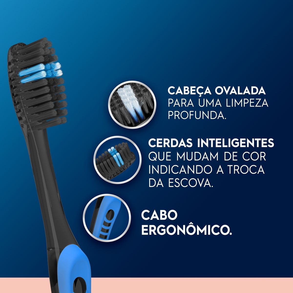 Escova Dental Oral-B Indicator Black 3 Unidades