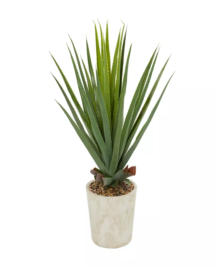 Rosemary Lane Contemporary Agave Artificial Plant， 37