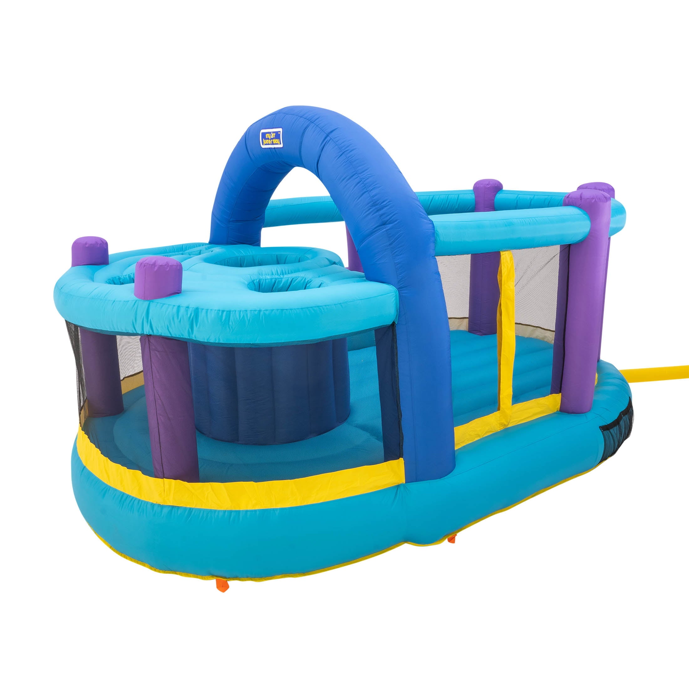 Inflatable Bounce House with Kid’s Whack-A-Play and Basketball Hoop - Blower Included