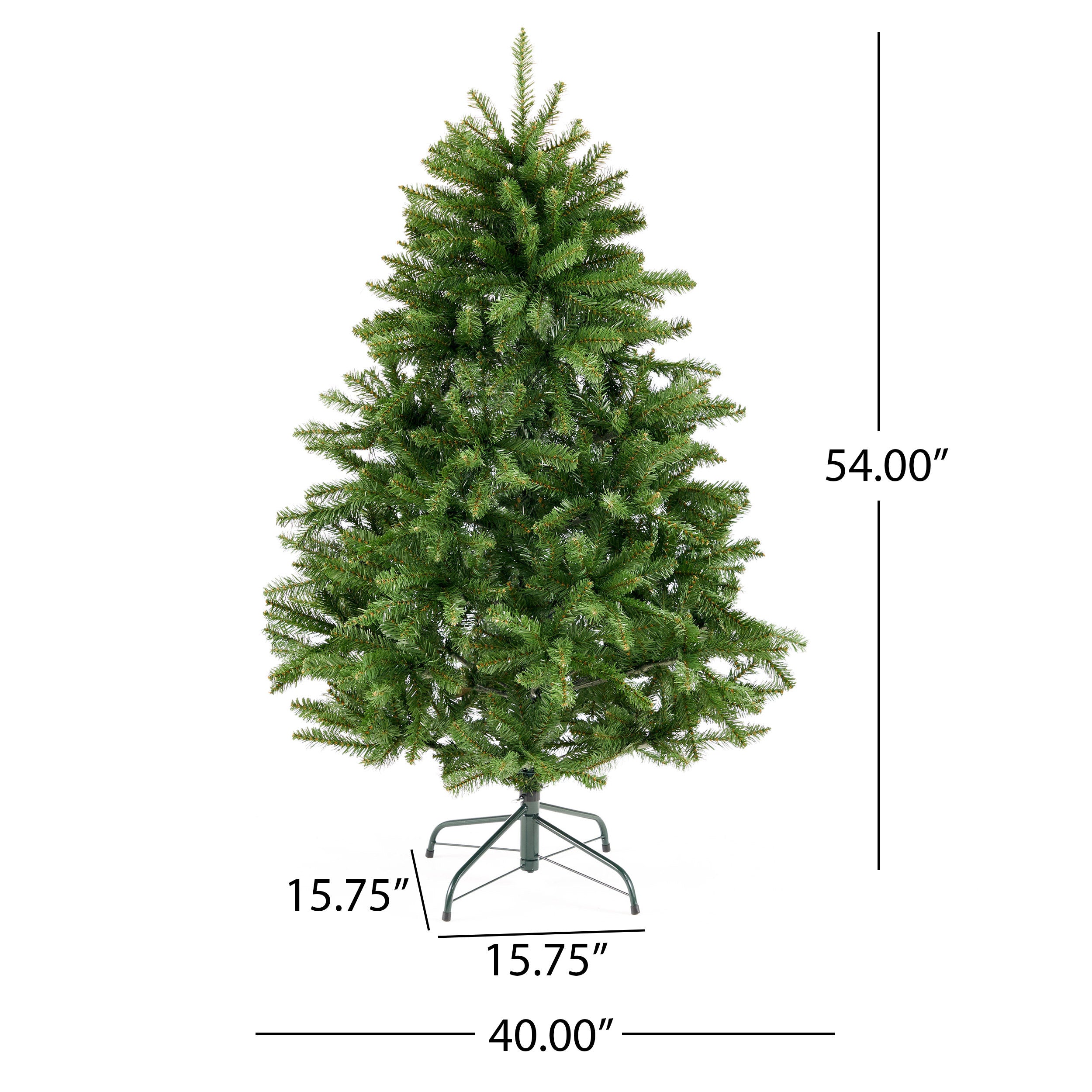 4.5-foot Norway Spruce Hinged Artificial Christmas Tree