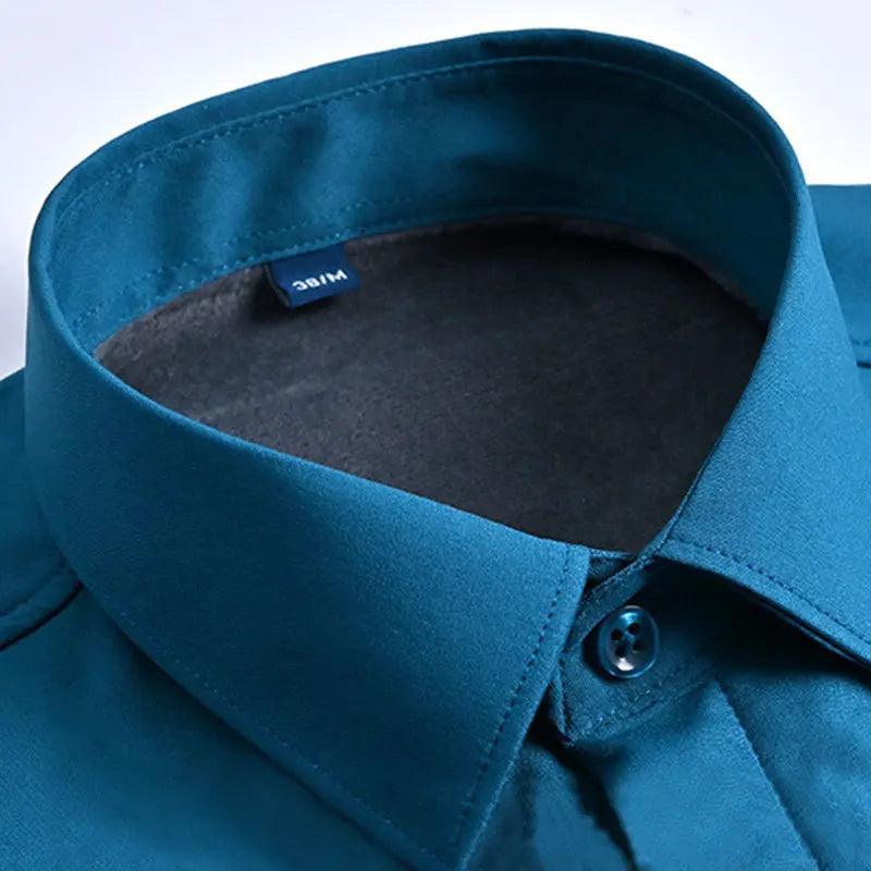 Camisa Percival™ Design Minimalista com Forro em Veludo / Elegância e Conforto para Conquistar no Inverno!
