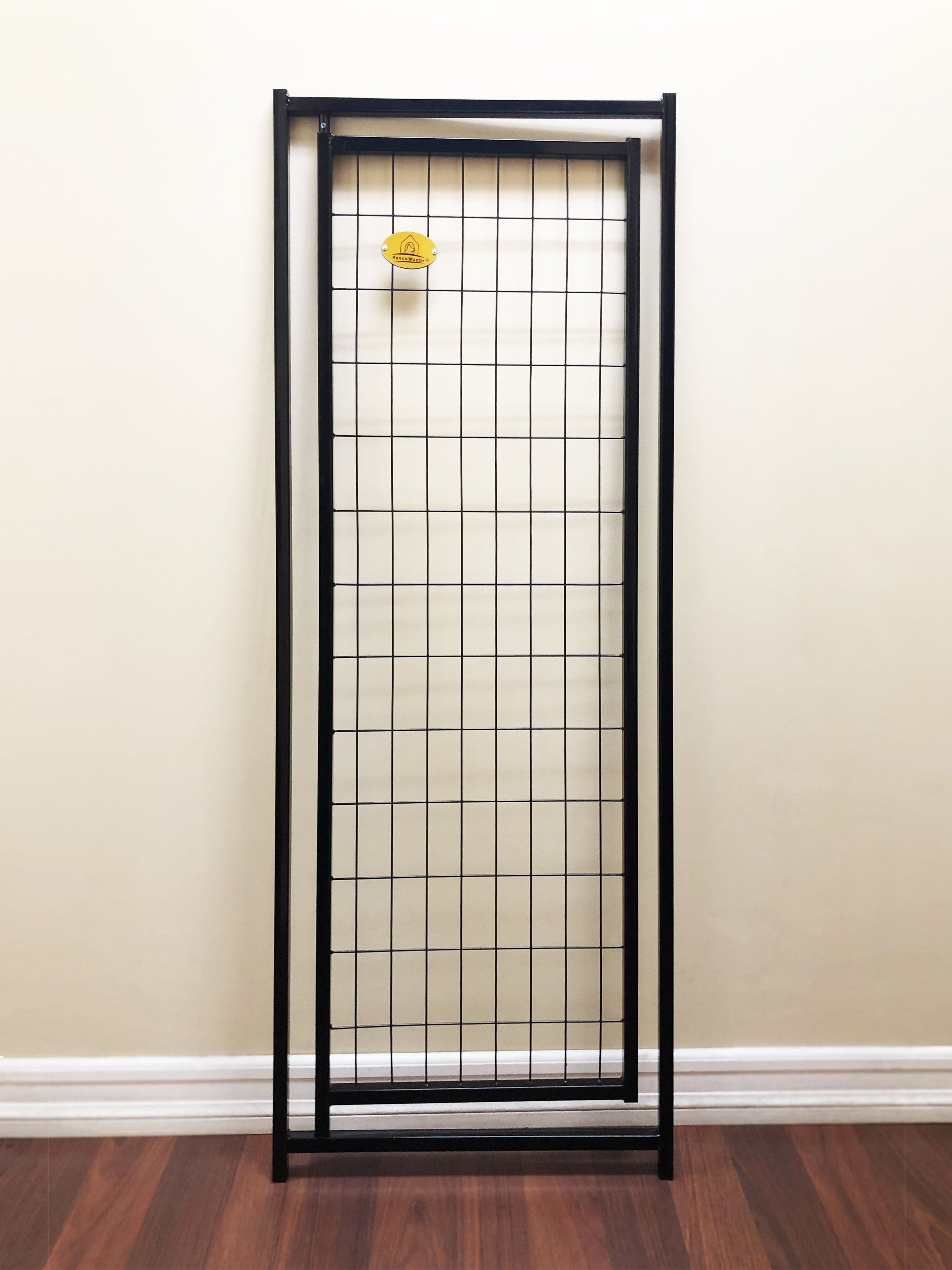 KennelMaster Black Kennel Gate， 22.5