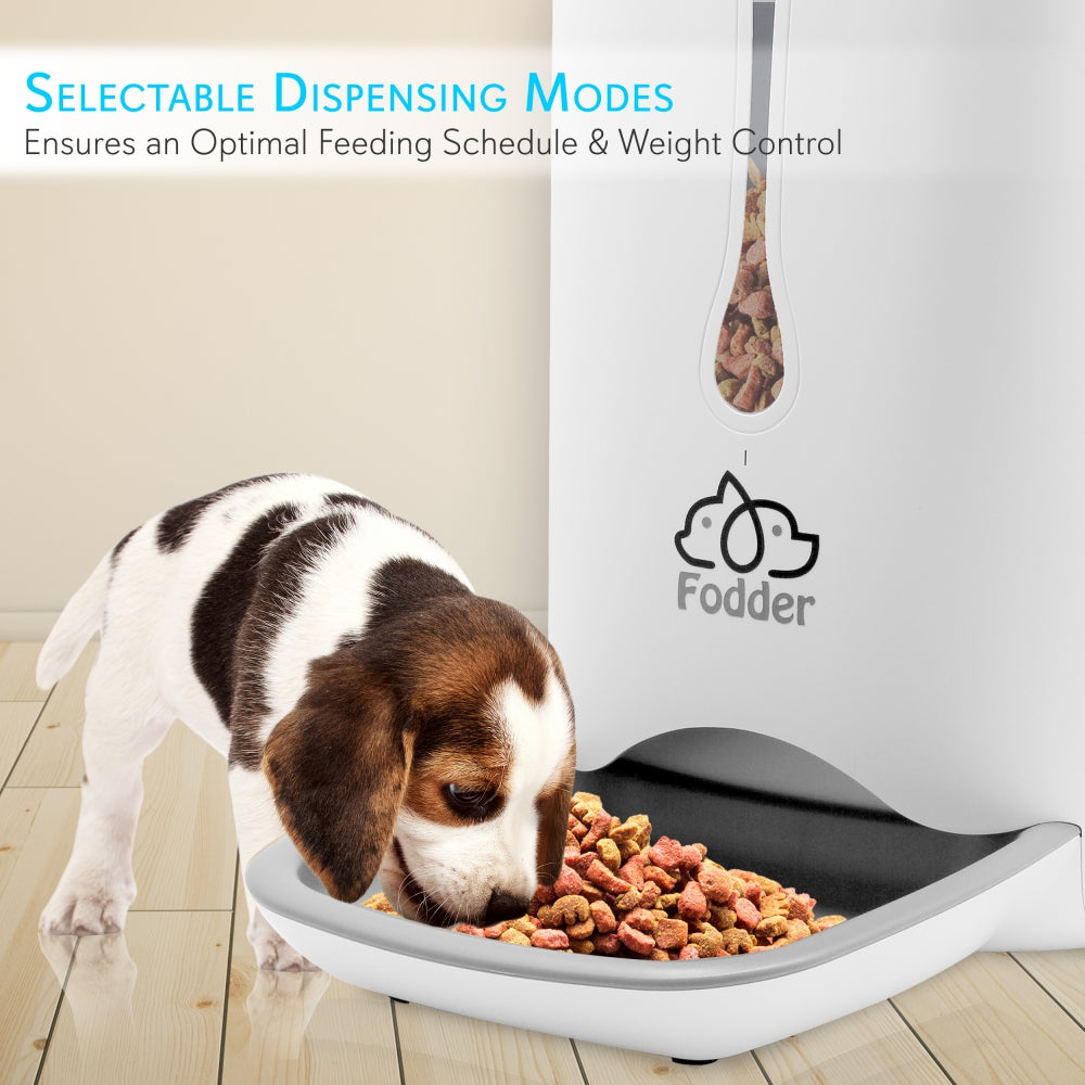 SereneLife SLAPF30 - Smart Automatic Cat and Dog Food Dispenser - Digital Pet Feeder with Voice Message Playback
