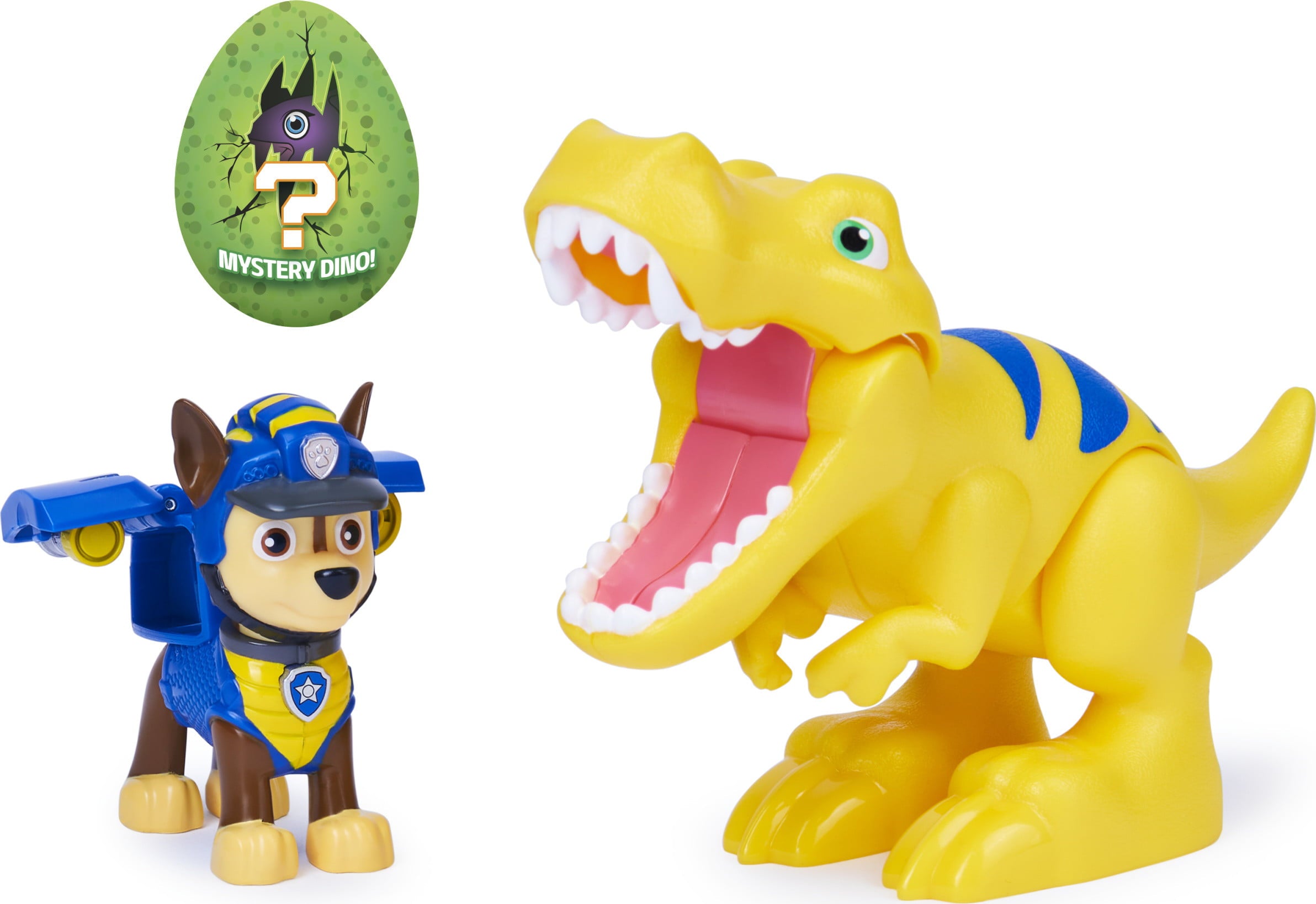 PAW Patrol， Dino Rescue Chase and Dinosaur Action Figure Set， for Kids Aged 3 and up