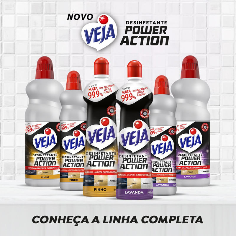 Desinfetante Multisuperficies Veja Power Action Pinho 1L