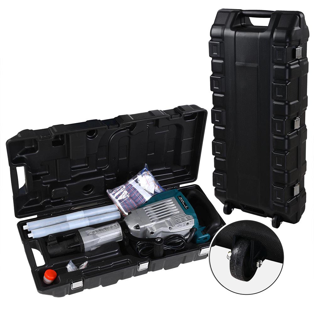Yescom 3600W Electric Jackhammer Demolition Breaker w/ Rolling Case
