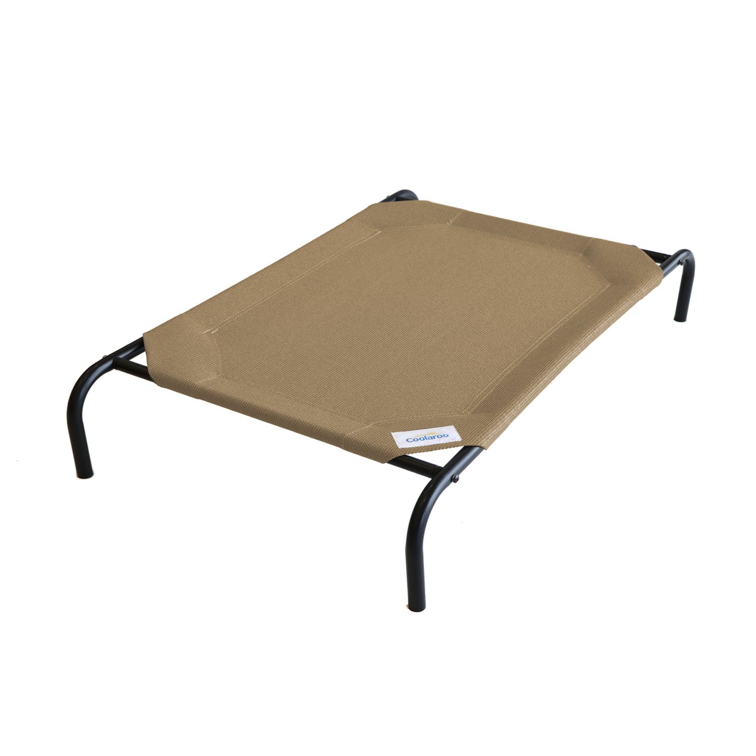 The Original Coolaroo Elevated Pet Dog Bed for Indoors and Outdoors， Large， Nutmeg