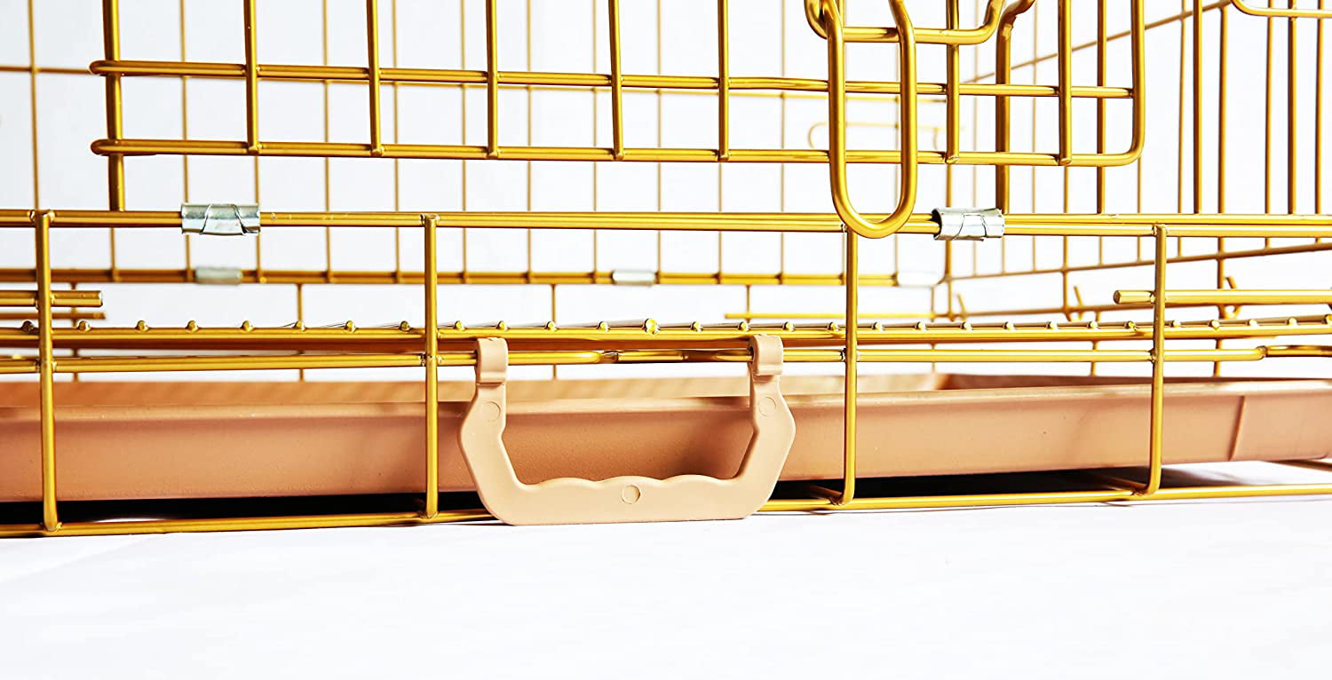 Homey Pet Double-Door Dog Crate Tray Removable Floor Grid，24