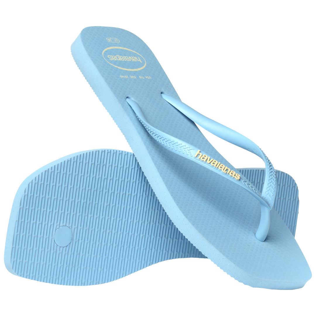 Chinelo Havaianas Slim Square Logo Pop Up