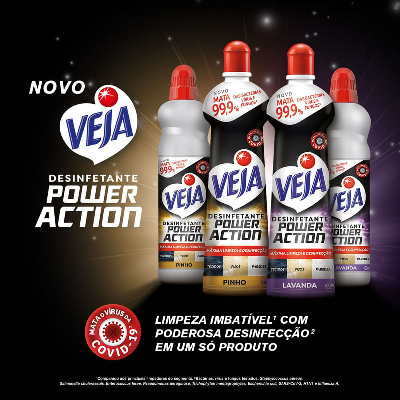 Desinfetante Multisuperficies Veja Power Action Pinho 1L