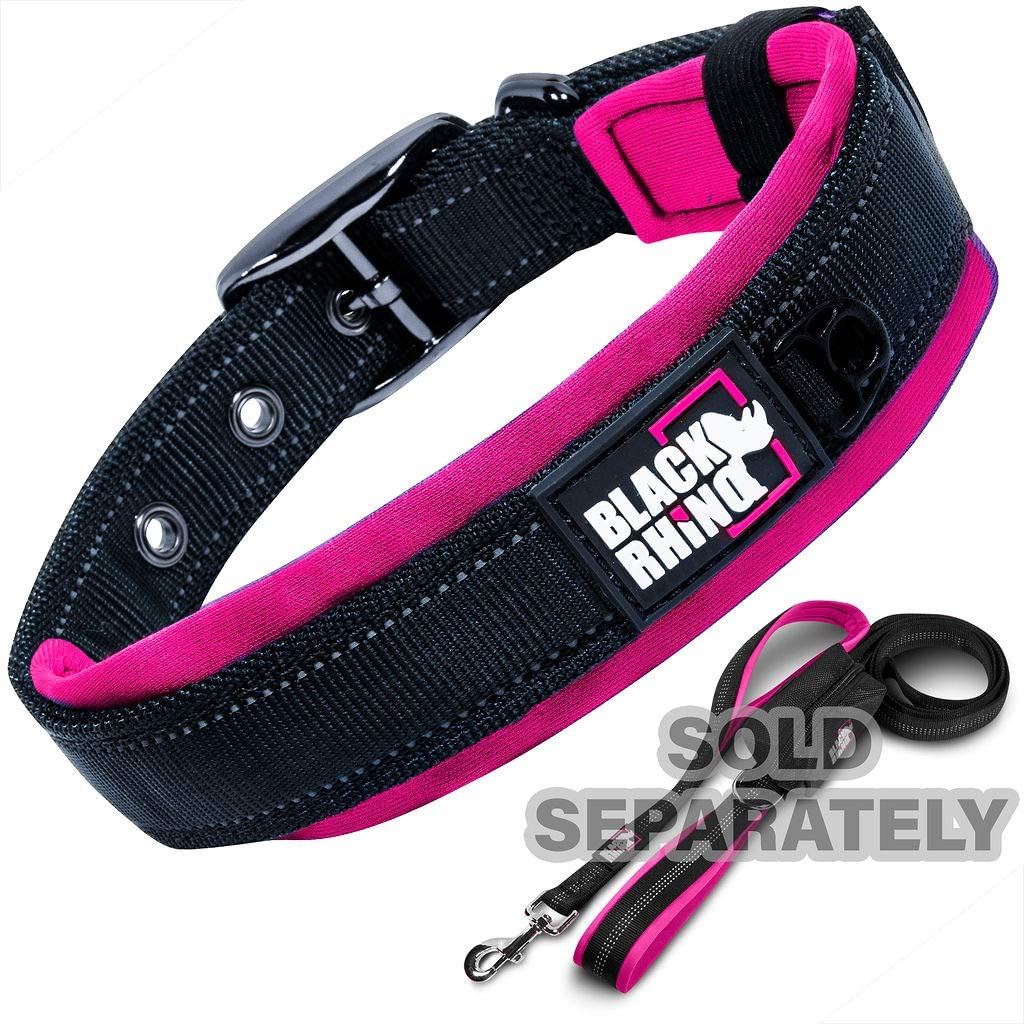 Black Rhino - The Comfort Collar (XLarge， Pink/Black)