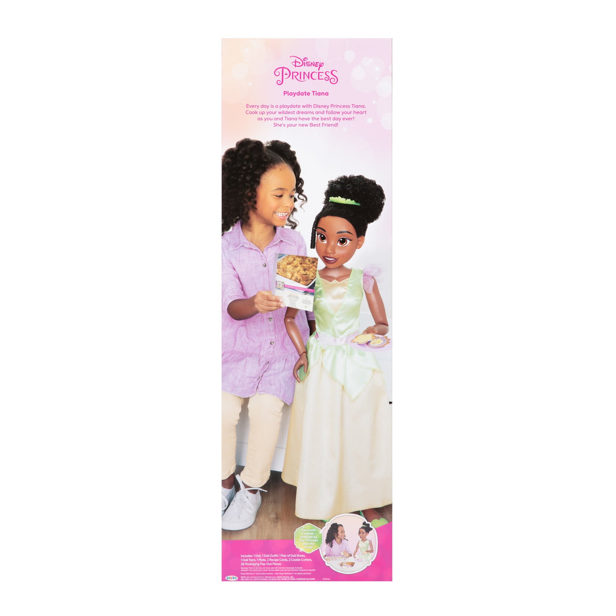 Disney Princess Playdate Tiana 32 Inch Fashion Doll with Sharable Accessories