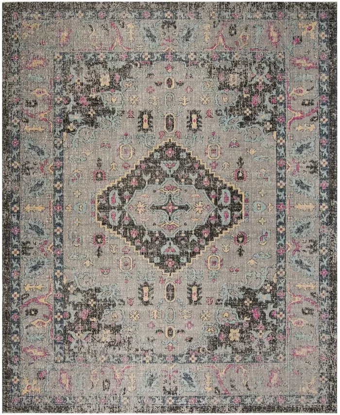 Safavieh Courtyard Light Gray and Anthracite 5'3