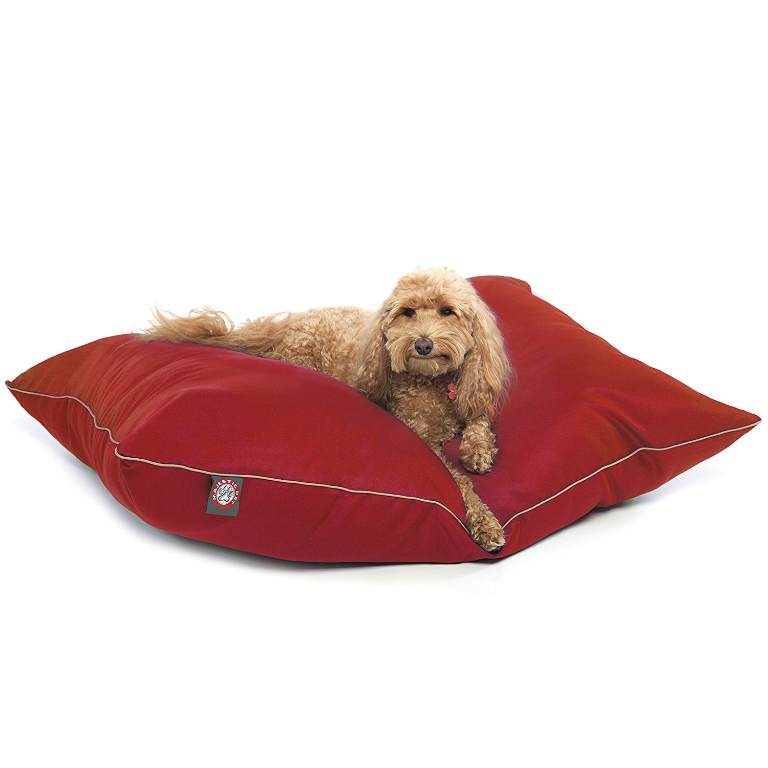 Majestic Pet Super Value Machine Washable Dog Bed， Medium， Red