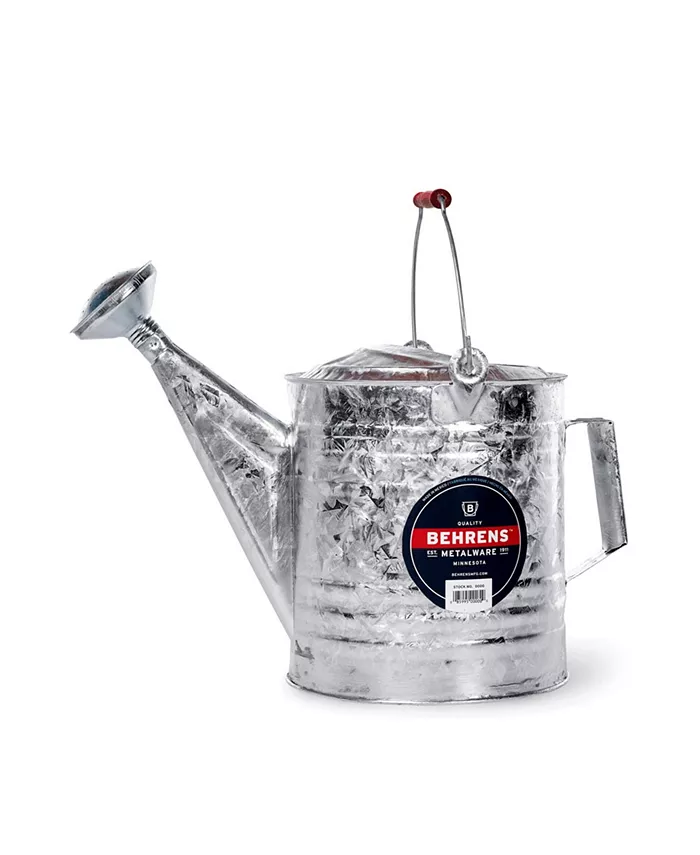Behrens Manufacturing Metal Sprinkler Can， Galvanized， 10 quarts