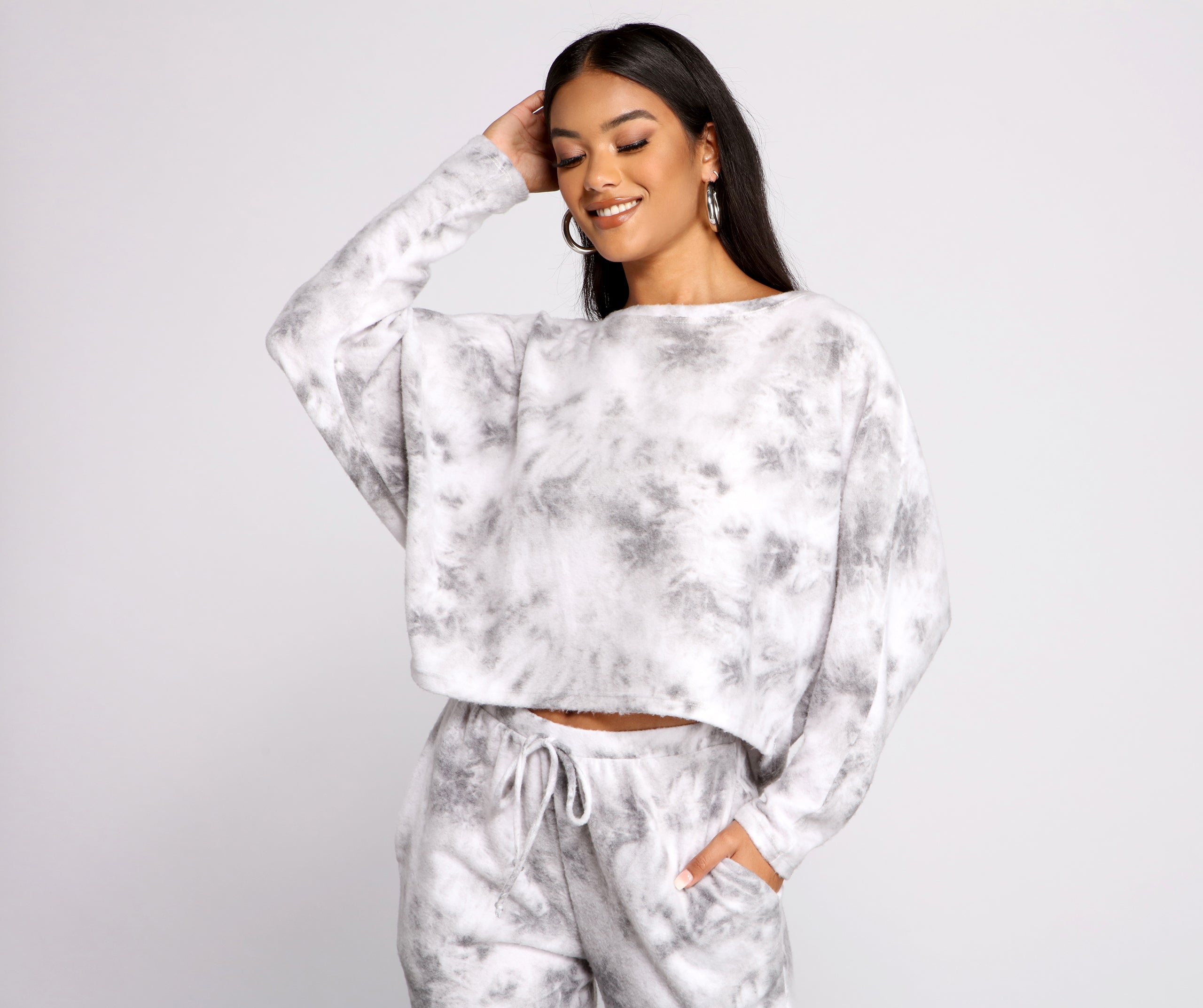 Major Cozy Vibes Tie Dye Top