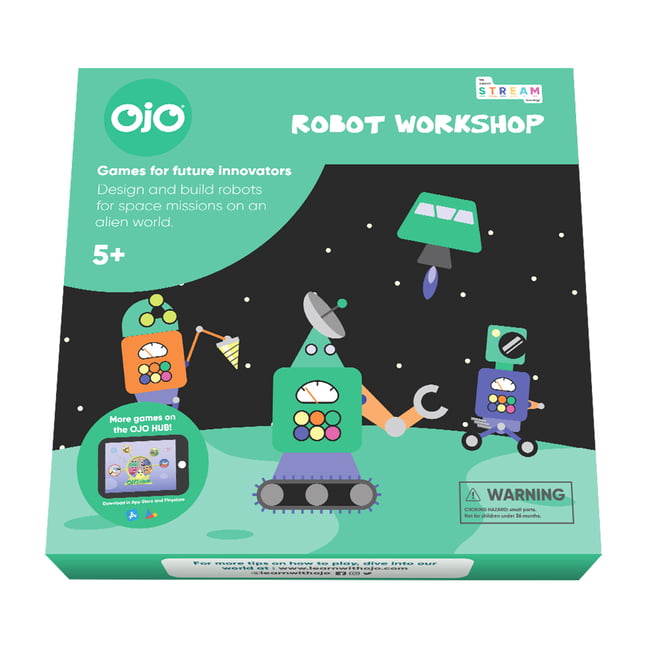 Ojo Robot Workshop Robotics and Engineering Board Game for Boys and Girls Ages 5， 6， 7， 8， 9， 10 (Other)