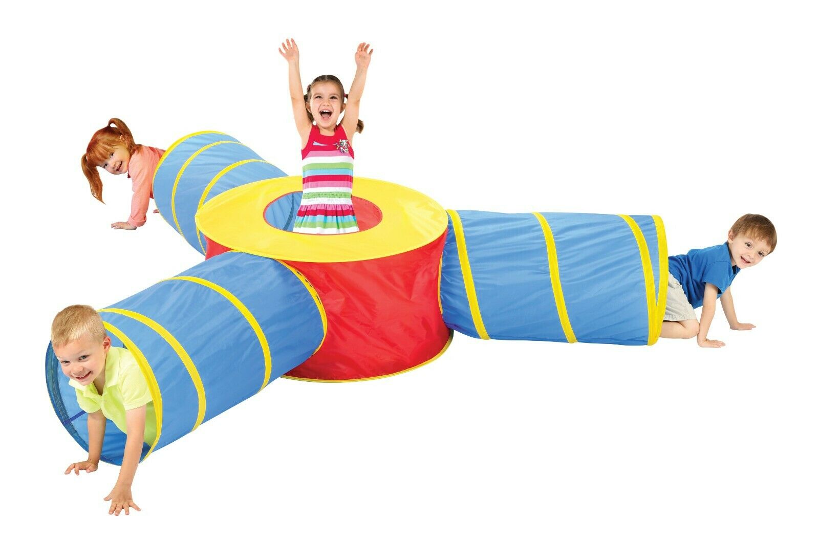 Kids Play Tent Tunnel Play Crawl Tunnel Boys Girls Pop Up Playhouse Folding with Carry Bag