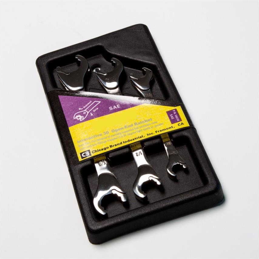 Chicago Brand 56038 Chicago Brand Open-End Ratchet Combination Wrenches
