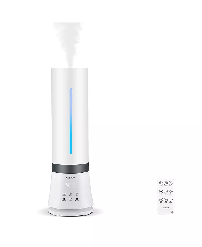 Costway Humidifier for Large Room 9L Warm Cool Mist Top Fill Ultrasonic Air Vaporizer