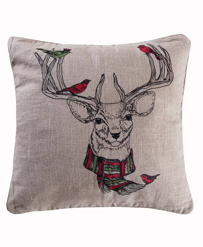 Levtex Spruce Deer Decorative Pillow， 14
