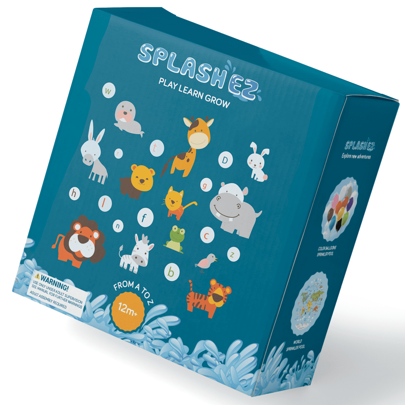 SplashEZ Splash Pad， Baby Pool and Sprinkler for Kids