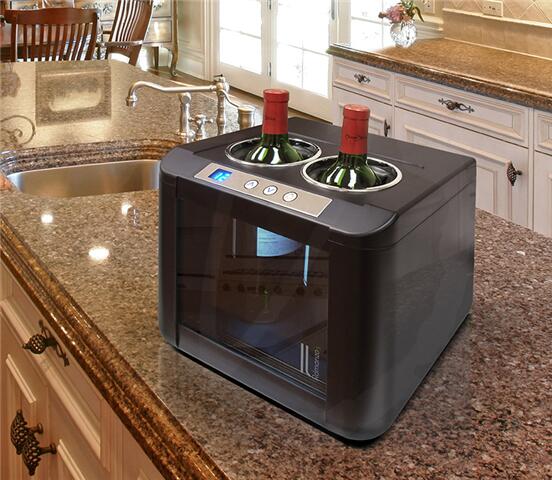 Vinotemp ILOW002 Il Romanzo Series 12 Inch Black Wine Cooler