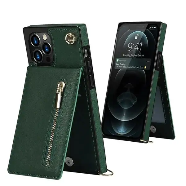 (2023 HOT SALE - 48% OFF)Crossbody Wallet iPhone Case-Credit Card Hold
