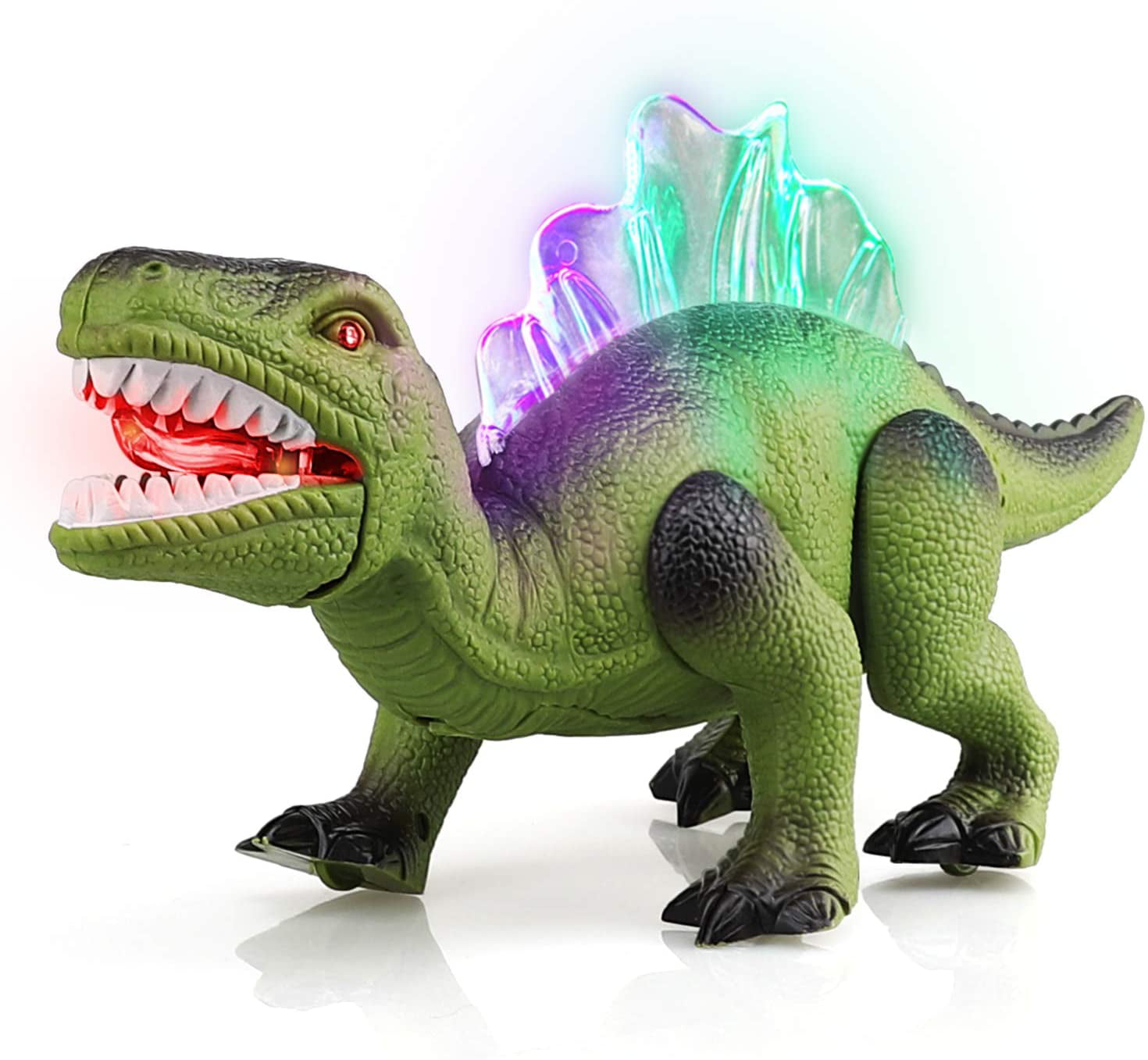 TOY Life Walking Dinosaur Toys for Kids， Light up Robot Toys， 12 inches Dinosaur with Mouth Moves and Roars， Electronic Dino Toys Robot Dinosaur Gift for Kids 3 4 5 6 7 Years