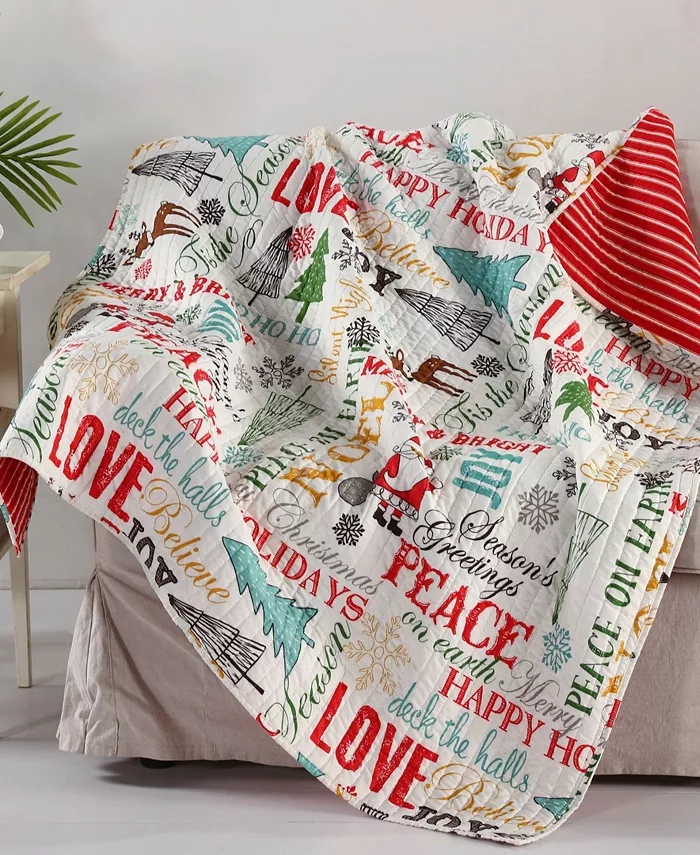 Levtex Santa Claus Quilted Throw， 50