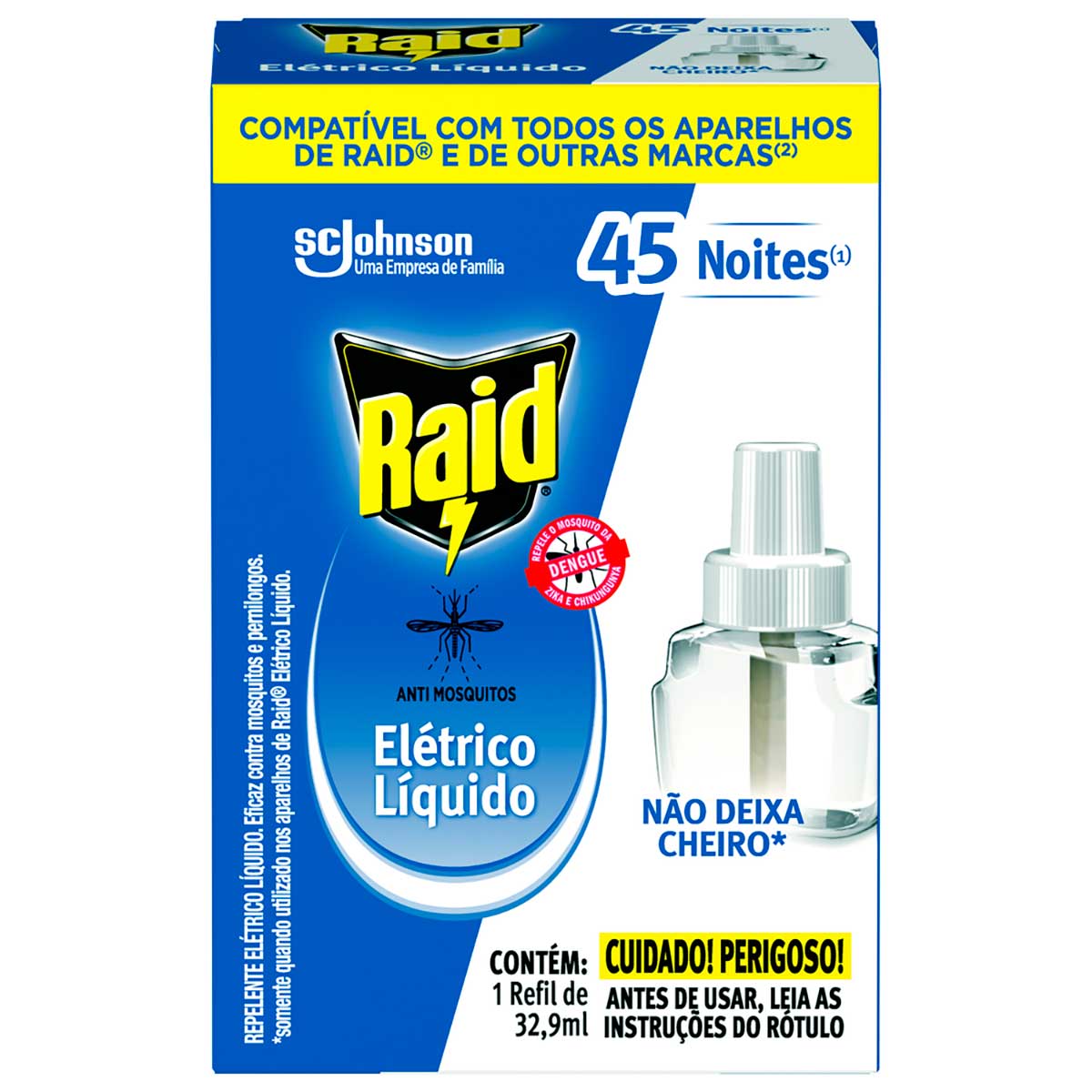 Repelente Eletrico Liquido Raid Refil 32,9 ml