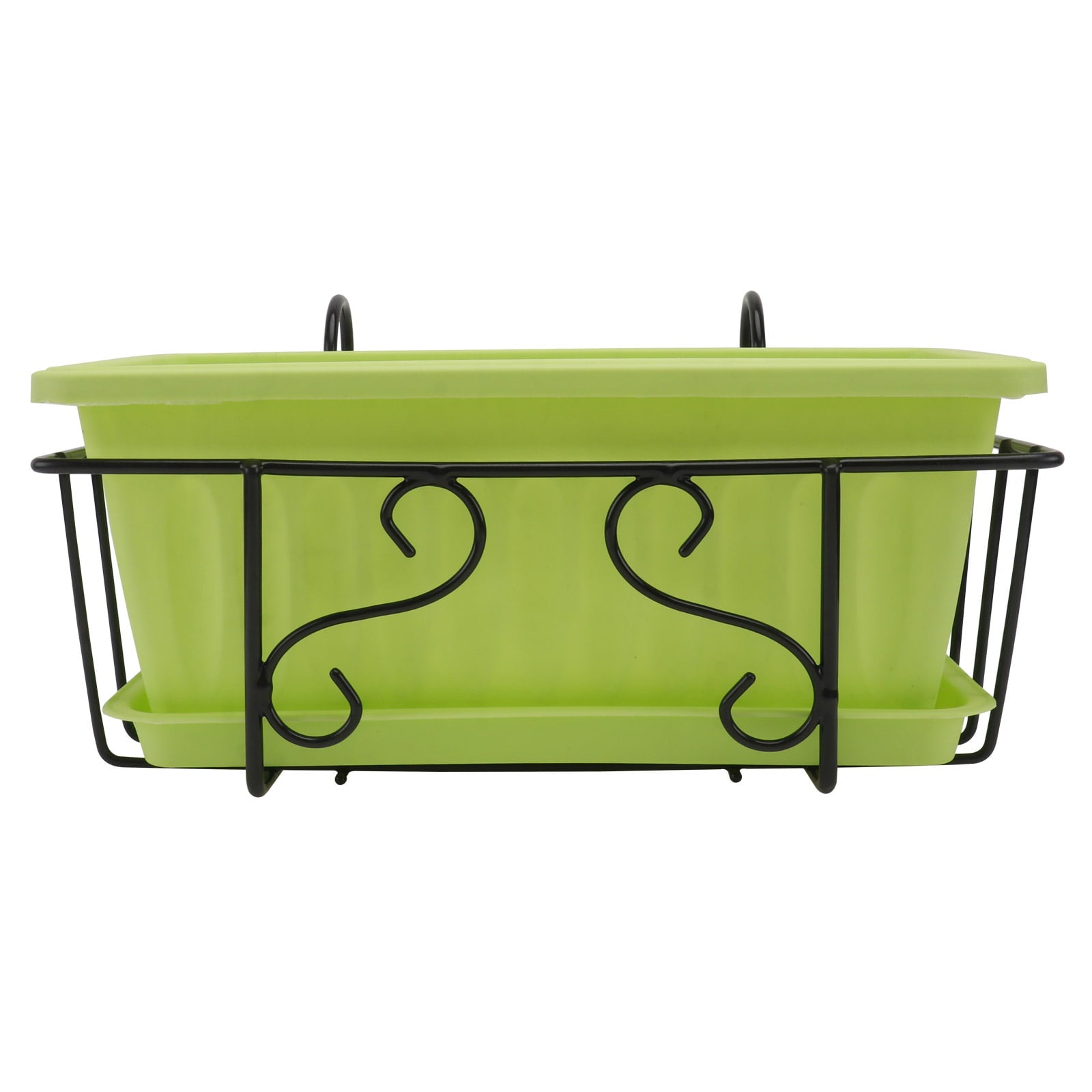 Nuolux Planter Hanging Deck Window Windowsill Balcony Flower Railing Pots Boxes Basket Rack Fence Herb Boxpot