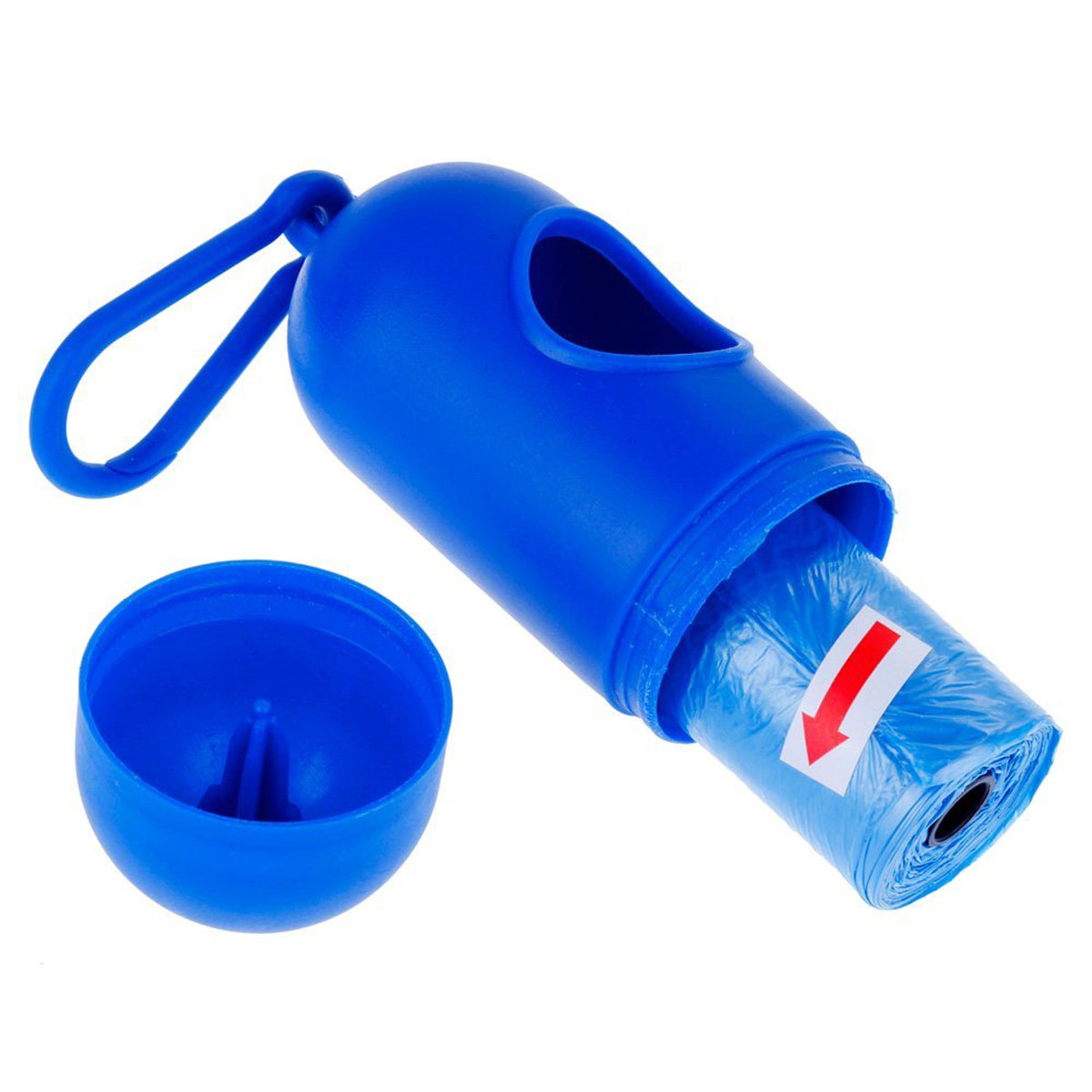 Dog Waste Poop Bags Dispenser with 10-Roll Bags for Pets Outdoor Supplies (Random Color)