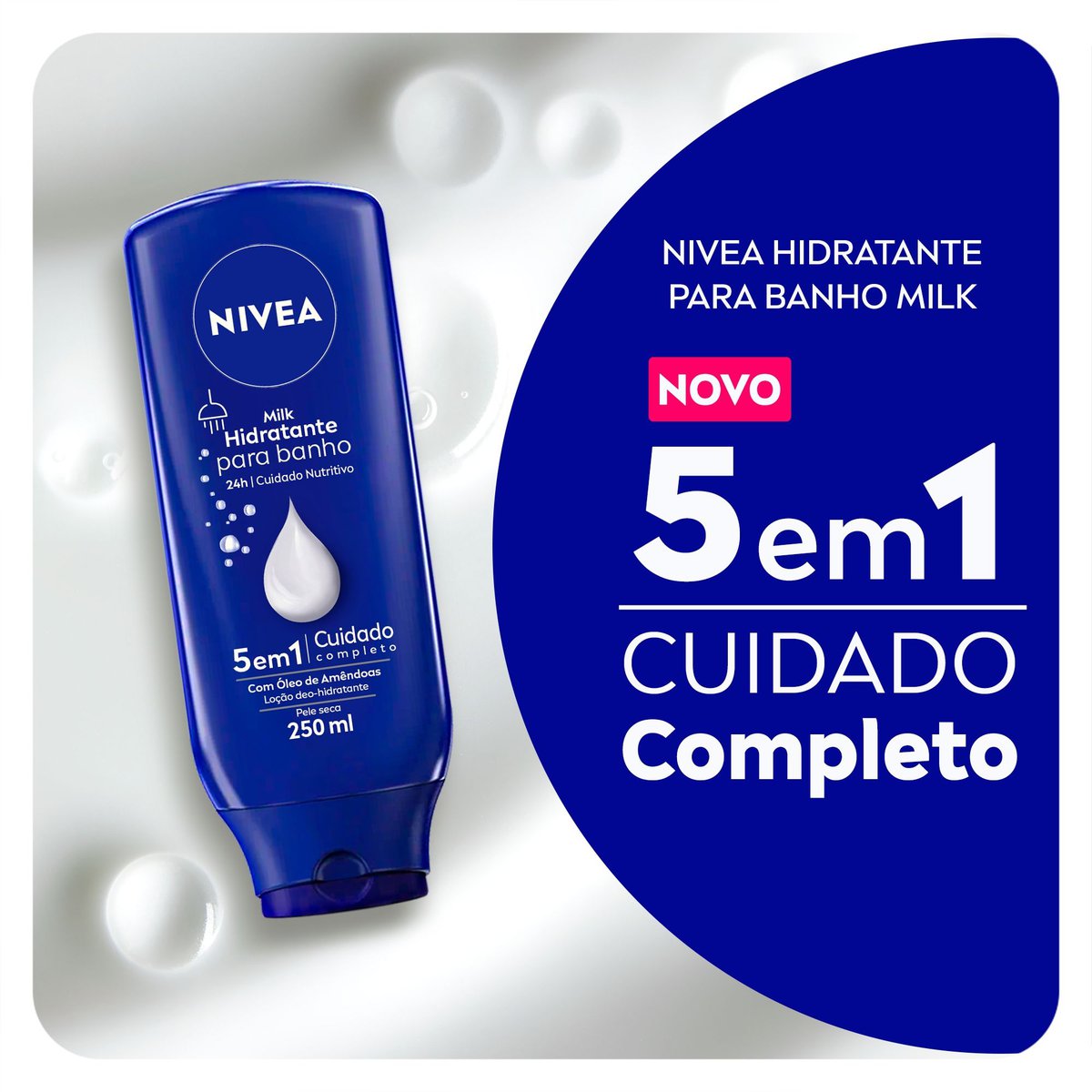 Hidratante para Banho Milk NIVEA 250ml