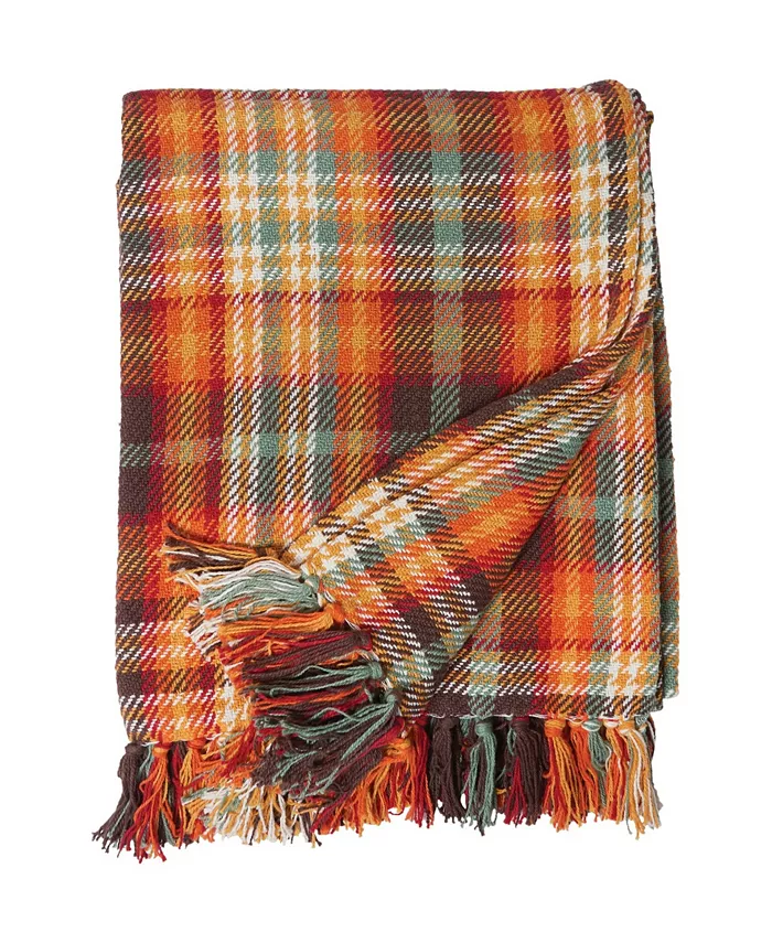 CandF Home Randall Plaid Throw， 50