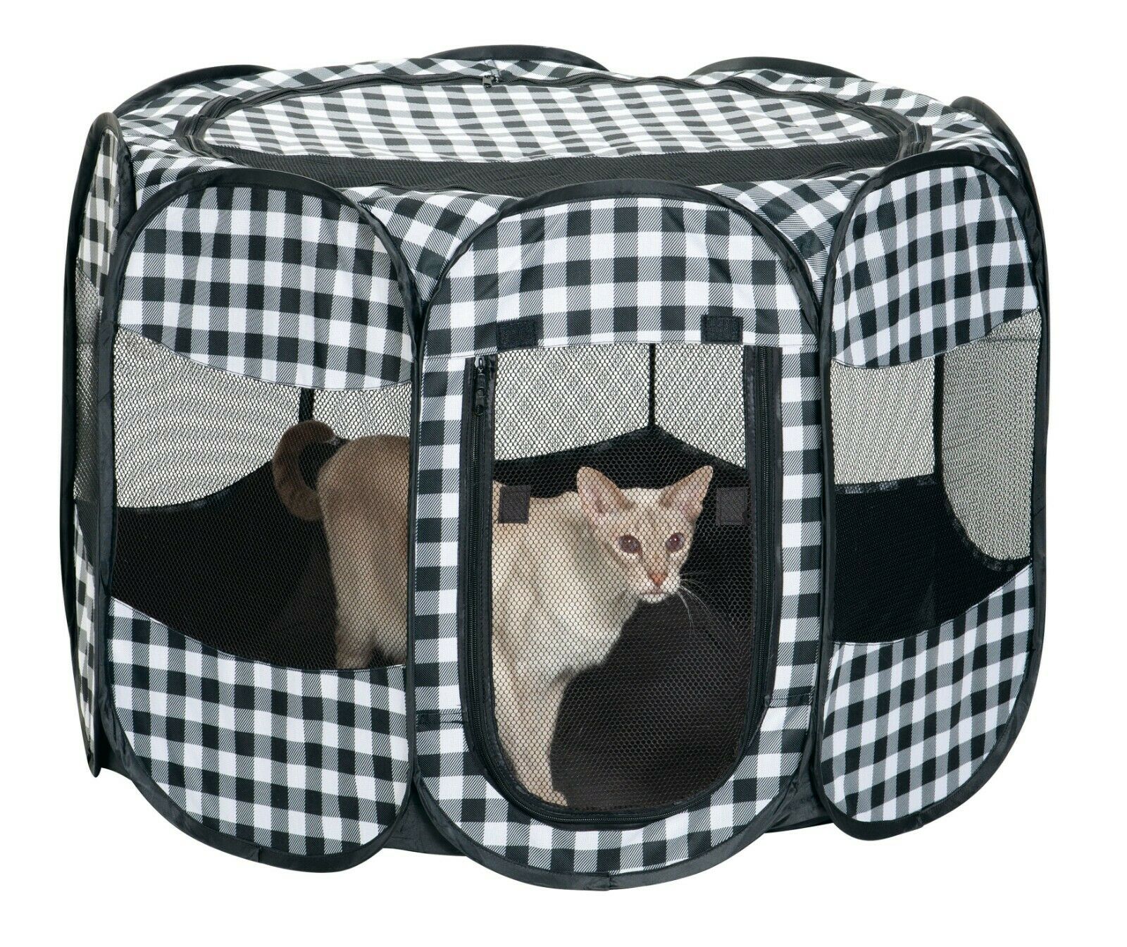 Dog Play Tent Pen Pet Playpen Folding Portable Crate-Medium