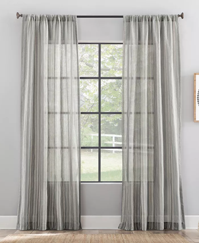 Archaeo Embroidered Stripe Curtain Collection