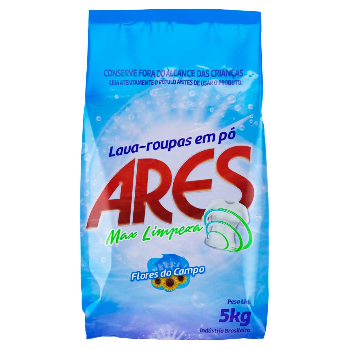 Lava-Roupas Po Flores Do Campo Ares Max Limpeza Pacote 5kg