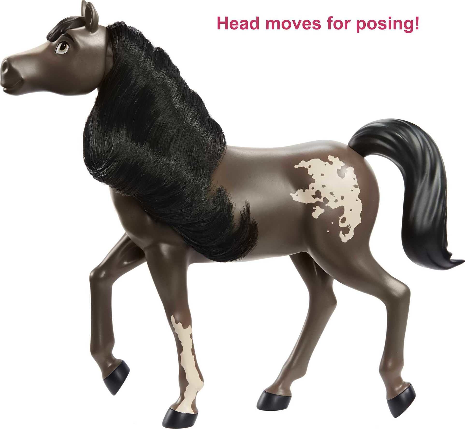 Spirit Untamed Mustang Mare (Approx. 8-in), Moving Head, Long Black Mane, 3 & Up
