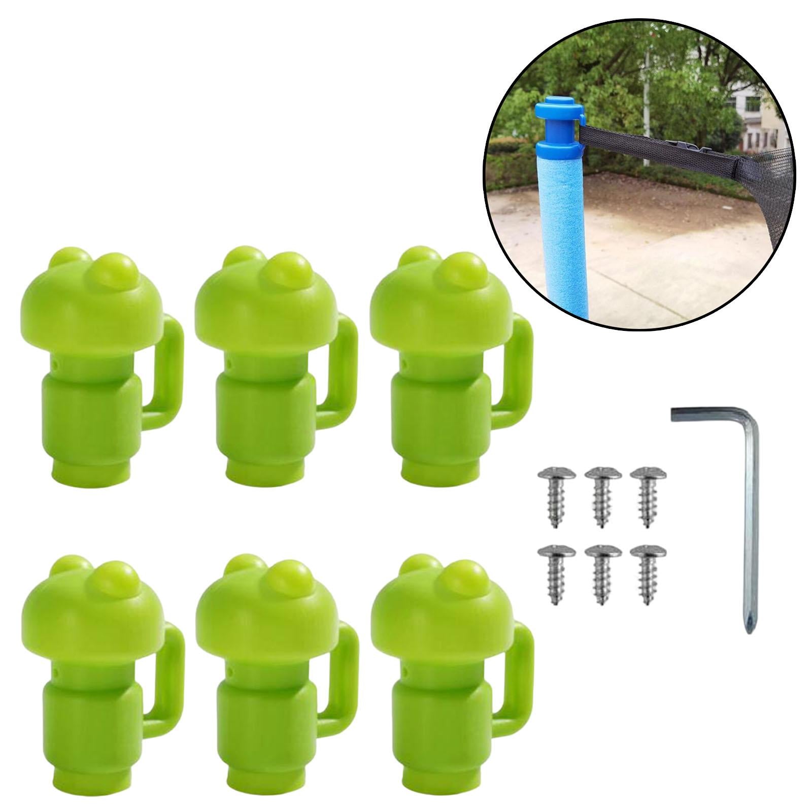 Portable Trampoline Enclosure Pole Cover Durable Replacement Accessories Green